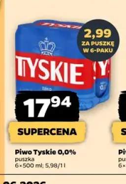 Piwo bezalkoholowe Tyskie 6-pak