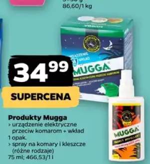 Spray na komary i kleszcze Mugga +1 wariant
