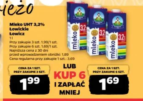 Mleko UHT 3,2% Łowickie