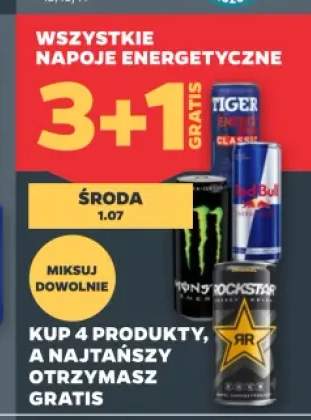 Napoje energetyczne +4 warianty