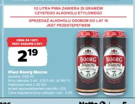 Piwo Boorg Mocne