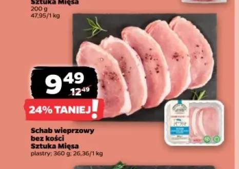 Schab wieprzowy bez kości Sztuka Mięsa