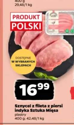 Sznycel z fileta z piersi indyka Sztuka Mięsa