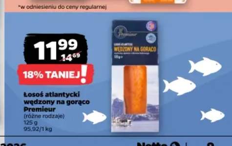 Łosoś atlantycki wędzony na gorąco Premieur