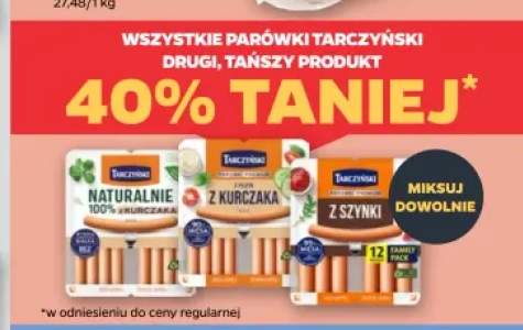 Parówki Tarczyński +3 warianty