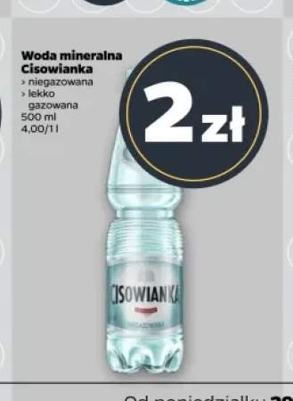Woda mineralna Cisowianka niegazowana +1 wariant