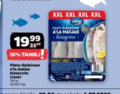 Filety śledziowe a'la matjas klasyczne Lisner