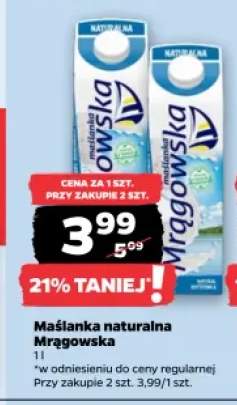 Maślanka naturalna Mrągowska