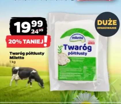 Twaróg półtłusty Miletto