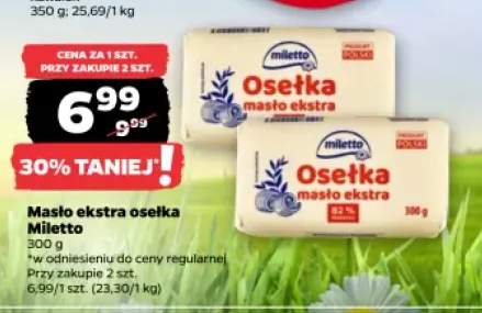 Masło ekstra osełka Miletto
