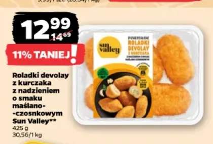 Roladki devolay z kurczaka z nadzieniem o smaku maślano-czosnkowym Sun Valley