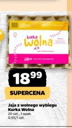 Jaja z wolnego wybiegu Kurka Wolna