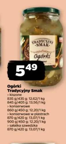 Ogórki konserwowe Tradycyjny Smak +3 warianty