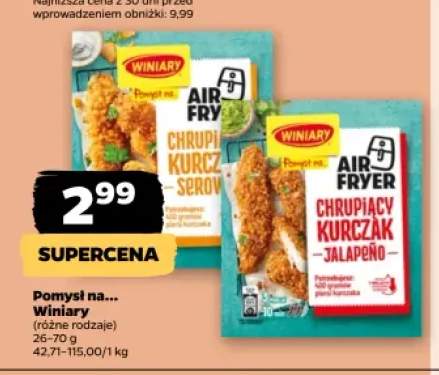 Pomysł na... Winiary Air Fryer Chrupiący Kurczak Serowy +1 wariant