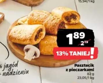 Pasztecik z pieczarkami