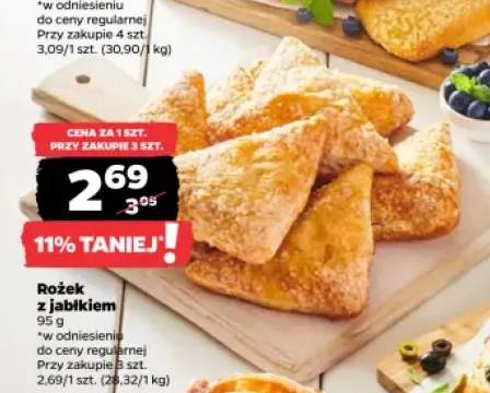 Rożek z jabłkiem