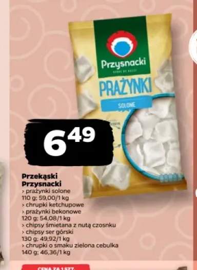 Prażynki solone Przysnacki +5 wariantów