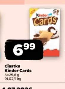 Ciastka Kinder Cards