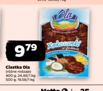 Ciastka Ola Kokosanki w polewie