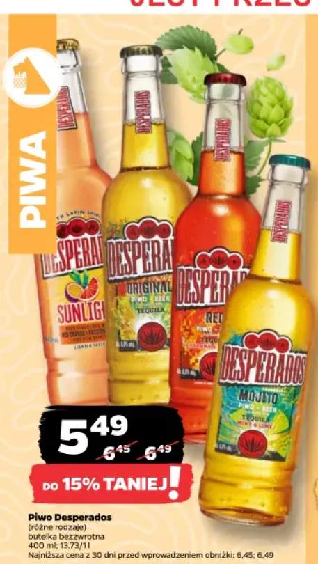 Piwo Desperados Mojito +3 warianty