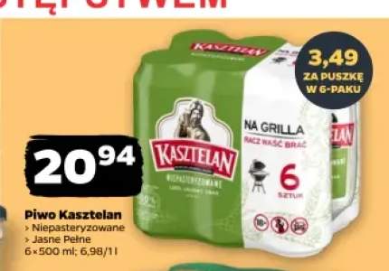 Piwo Kasztelan Niepasteryzowane +1 wariant