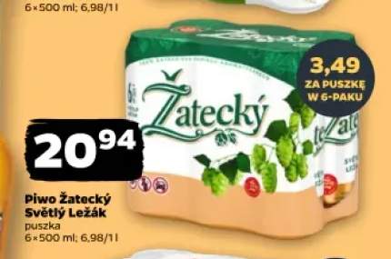 Piwo Žatecký Světlý Ležák