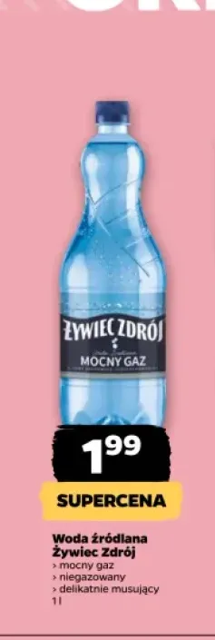 Woda źródlana Żywiec Zdrój mocny gaz +2 warianty