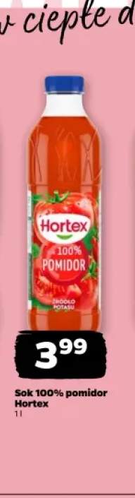 Sok 100% pomidor Hortex