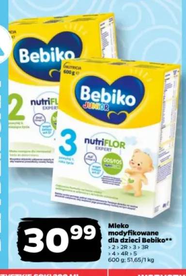 Mleko modyfikowane dla dzieci Bebiko 2 +6 wariantów