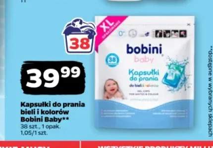 Kapsułki do prania bieli i kolorów Bobini Baby