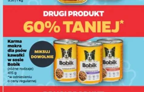 Karma mokra dla psów kawałki w sosie Bobik