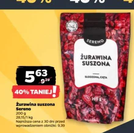 Żurawina suszona Sereno