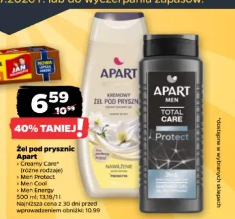 Żel pod prysznic Apart Creamy Care Jasmine Secret +3 warianty