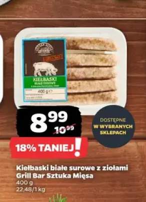 Kiełbaski białe surowe z ziołami Grill Bar Sztuka Mięsa