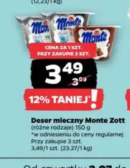 Deser mleczny Monte Zott