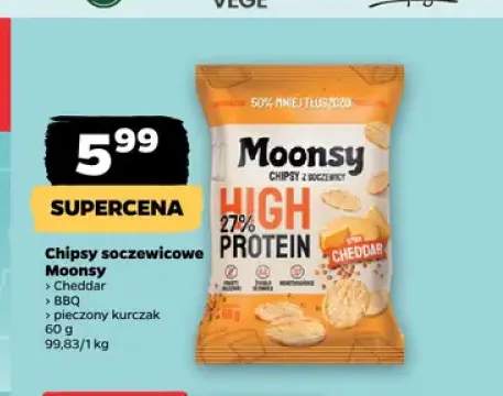 Chipsy soczewicowe Moonsy o smaku BBQ +2 warianty
