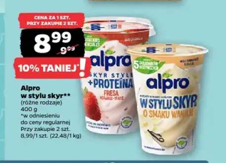 Jogurt Alpro w stylu skyr truskawkowy +1 wariant