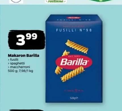 Makaron Barilla fusilli +2 warianty