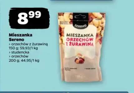 Mieszanka Sereno orzechów z żurawiną +2 warianty