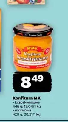 Konfitura MK brzoskwiniowa +1 wariant
