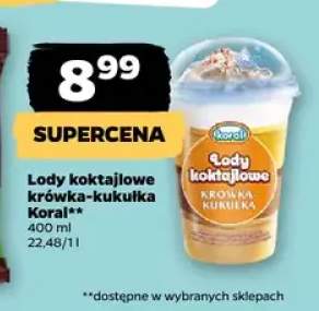 Lody koktajlowe krówka-kukułka Koral