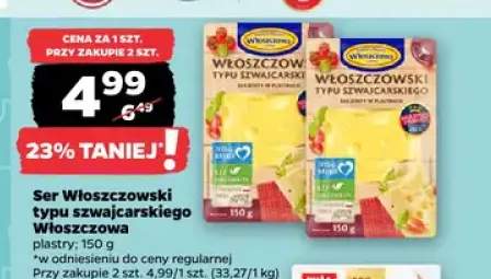 Ser Włoszczowski typu szwajcarskiego Włoszczowa plastry