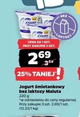 Jogurt śmietankowy bez laktozy Maluta
