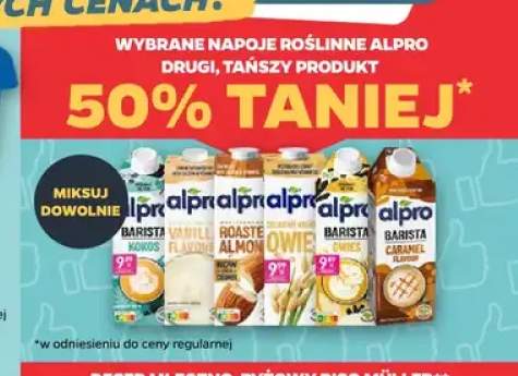 Napoje roślinne Alpro +5 wariantów
