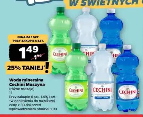 Woda mineralna Cechini Muszyna