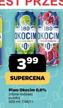 Piwo bezalkoholowe Okocim Limonka z Miętą +1 wariant