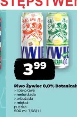 Piwo bezalkoholowe Żywiec Botanicals Lipa-Pigwa +3 warianty