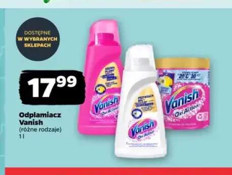 Odplamiacz do tkanin Vanish Oxi Action Pink +1 wariant