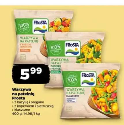 Warzywa na patelnię Frosta z bazylią i oregano +2 warianty