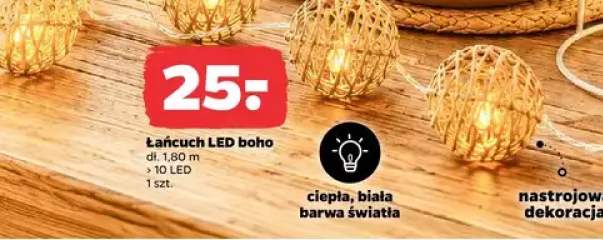 Łańcuch LED boho